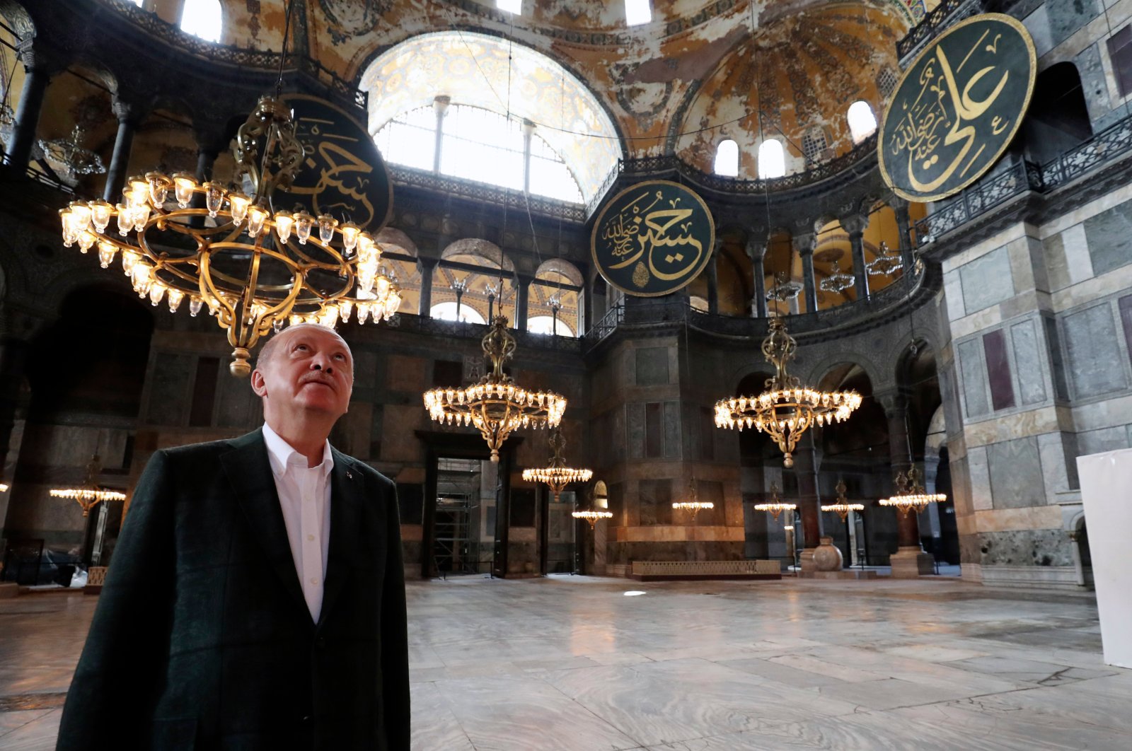 Erdogan Kunjungi Hagia Sophia Menjelang Pembukaannya Sebagai Masjid